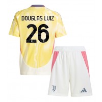 Juventus Douglas Luiz #26 Fotballklær Bortedraktsett Barn 2024-25 Kortermet (+ korte bukser)